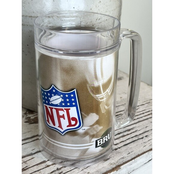 Vintage NFL 1980’s Beer Mug / Brut Sponsored / Man Cave Collection / Sports - Picture 5 of 7